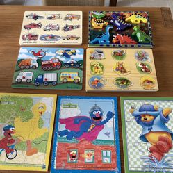 Melissa & Doug Wood Puzzles For Babies - All For $15