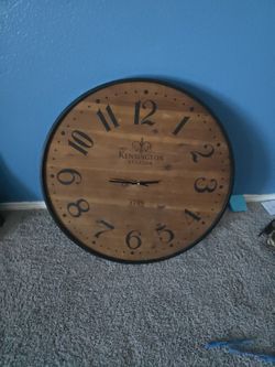 Wood And Metal Clock