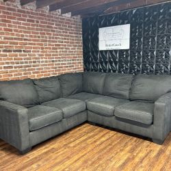 Delivery Available Ashley furniture dark gray L shaped sectional sofa couch