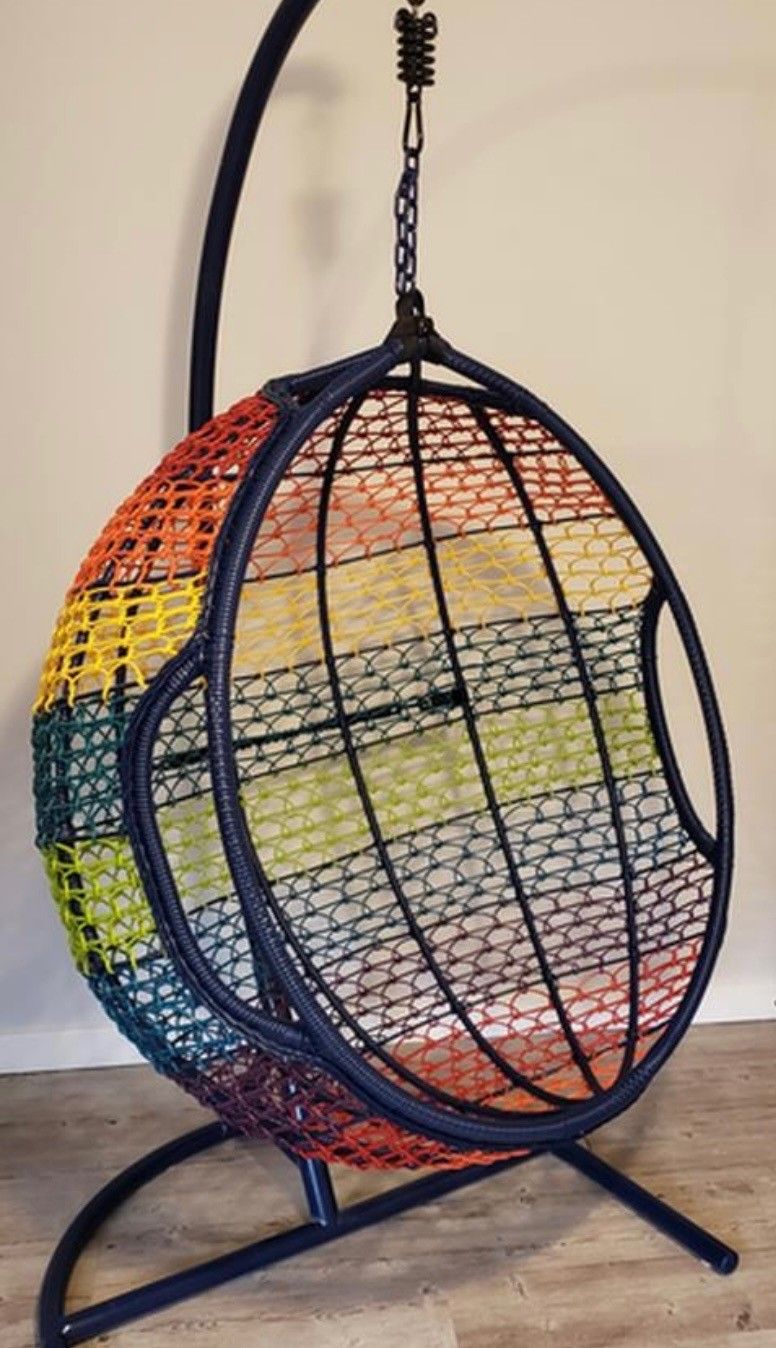 Rainbow Ombre Hanging Chair From The Now Close pier one Imports