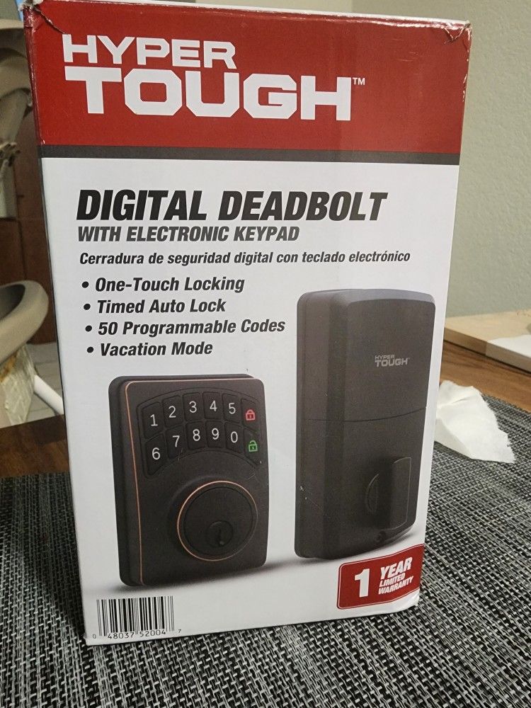 Hyper Tough Digital Deadbolt User Manual