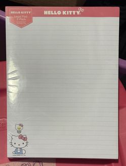 Sanrio Hello Kitty Legal Pad Note Pad 2-Pack New