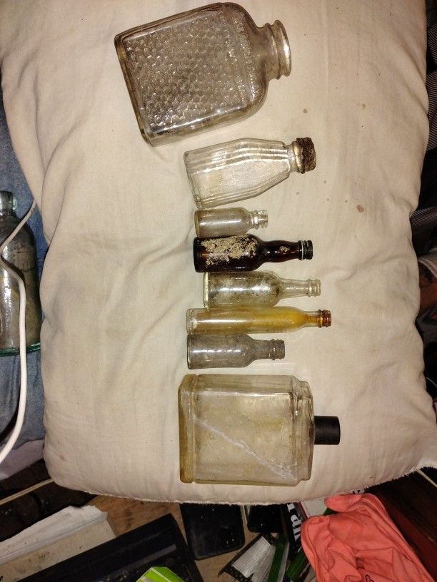 Small Lot Of Old Bottles 