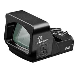 	Zulisy OWL 3 MOA Green Dot Sight, for Doctor/Viper Footprint Optics Ready Cut EDC Pistol, Shake Awake 1x24mm Full Size Open Reflex Scope, with Picati