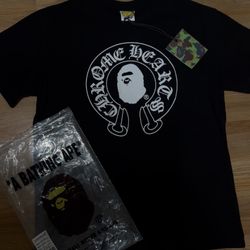 BAPE x chrome heart t-shirt
