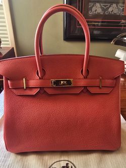 Hermès Birkin Bag Red Togo Gold Hardware