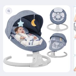 Teayingde Baby Swing for Infants - APP Remote Bluetooth Control, 5 Speed