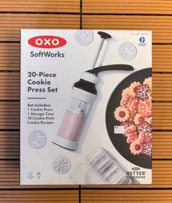 OXO SoftWorks 20-Piece Cookie Press Set