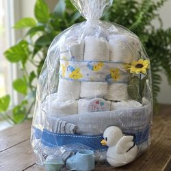 Brand new diaper cake for boy