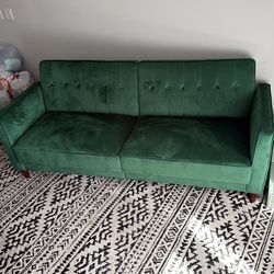 Green Couch - folds down to bed