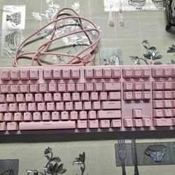 Pink Rgb Gaming Keyboard