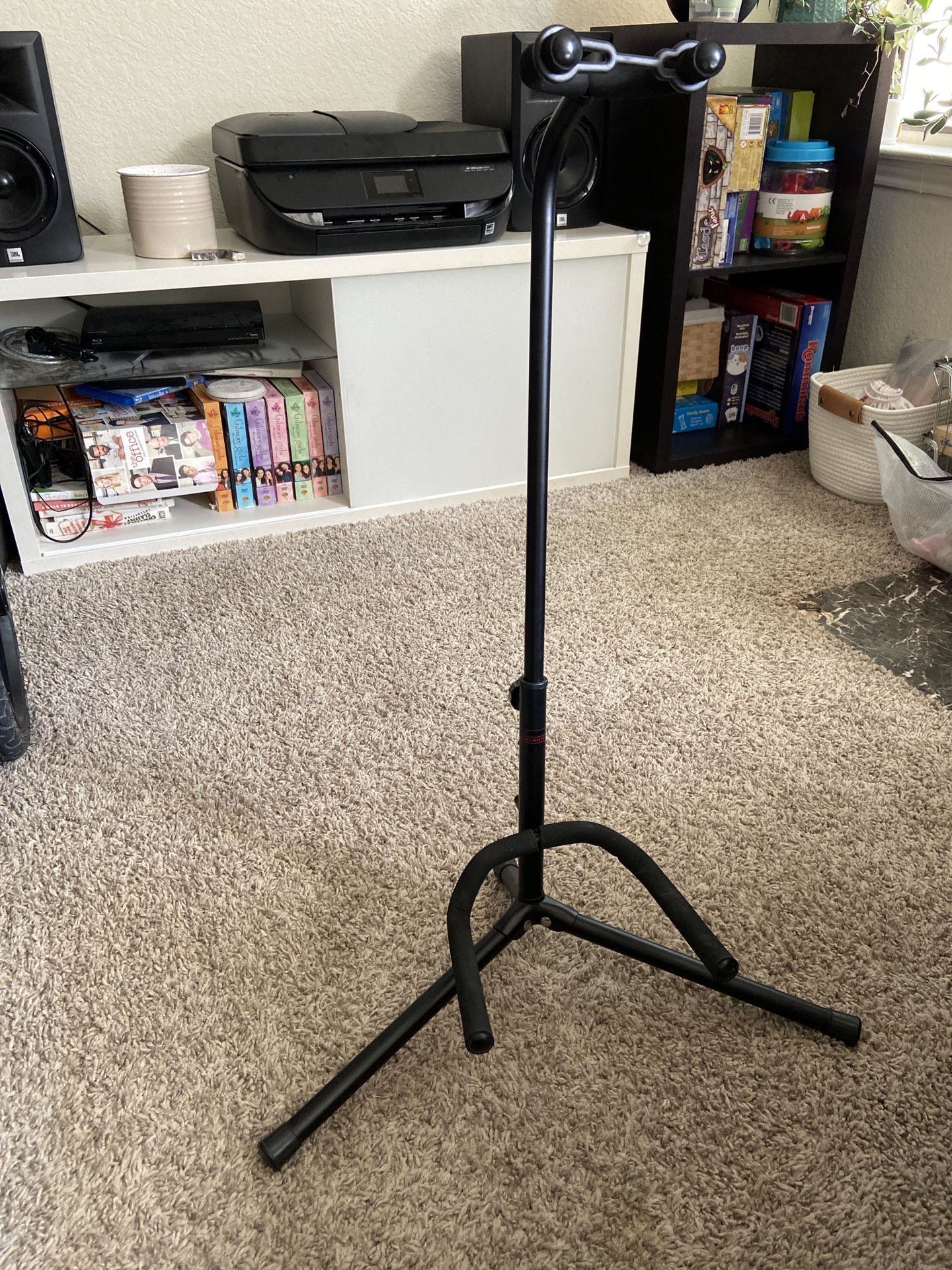 Black Adjustable Guitar Stand 