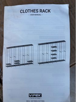 Black Clothing rack