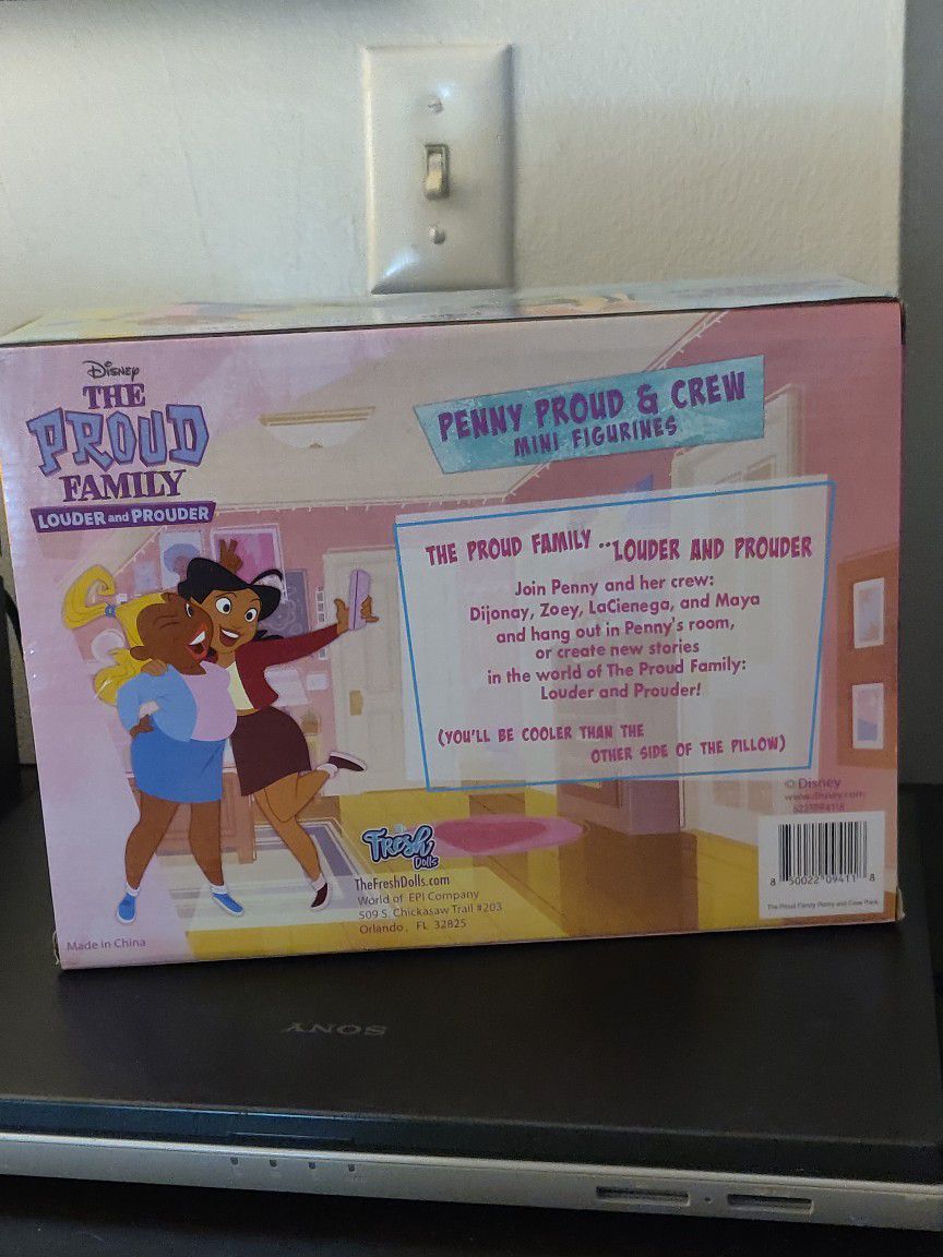 Disney The Proud Family - Penny Proud and Crew Mini Figurines Set - New 