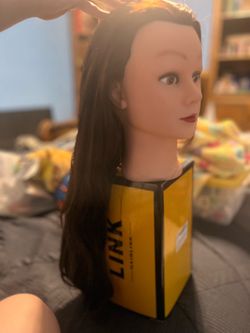Real hair cosmetics doll heads