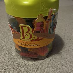 B Toys Bristle Block Stackadoos 68 Pieces