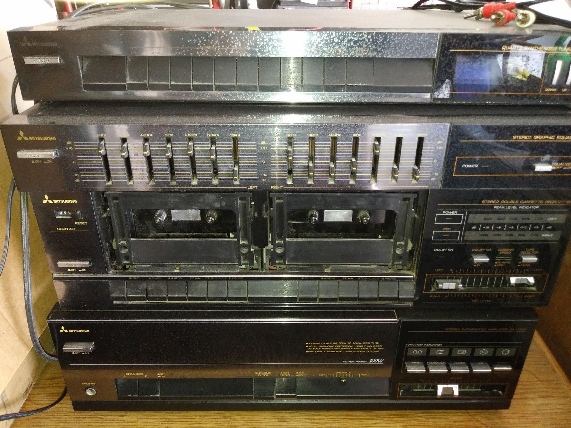 (3pcs) Vintage Mitsubishi Stereo System for Sale in Hesperia, CA OfferUp