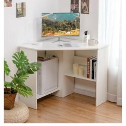 White Corner Desk