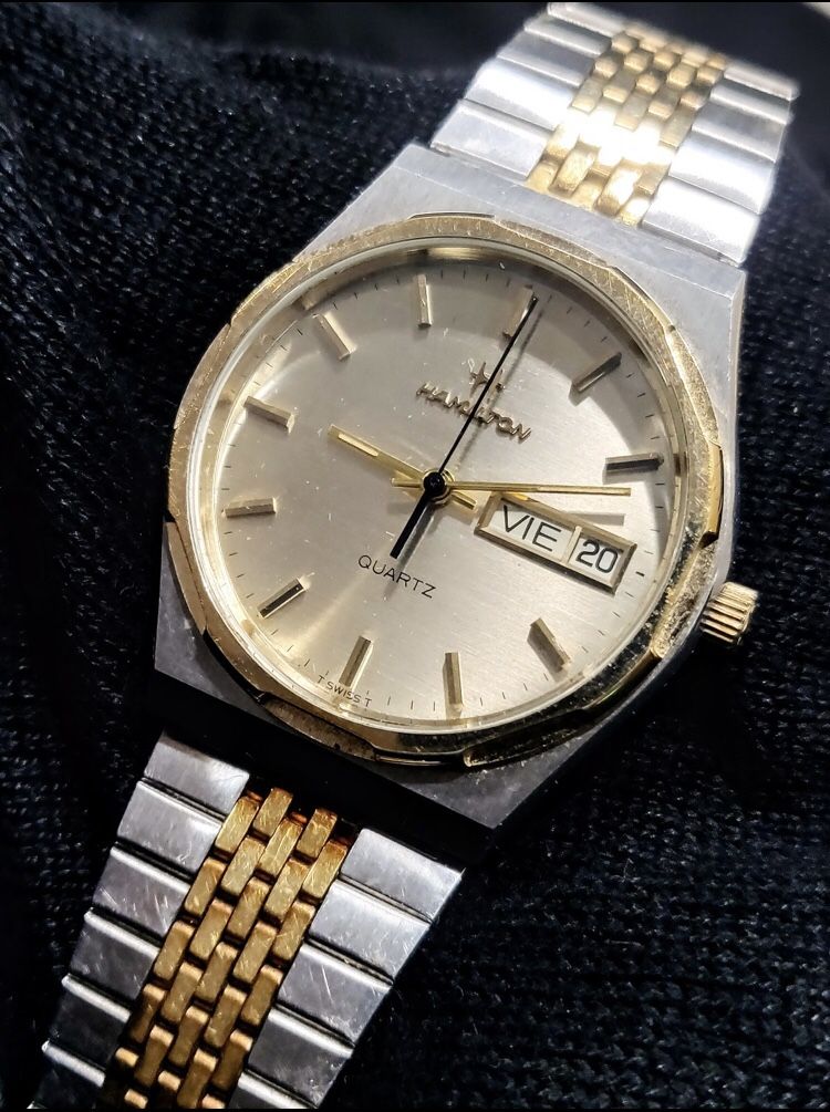 Hamilton Classic Two Tone Quartz Swiss Made Men's Watch 907880