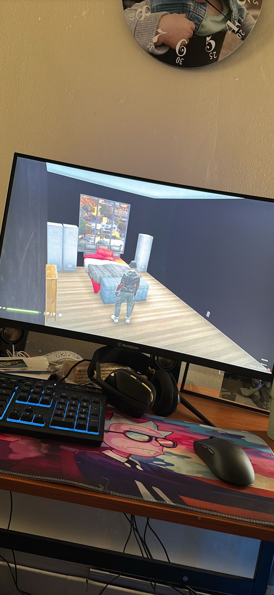 Gaming Pc Setup With Desk