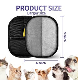Magic Brush Pet Grooming Gloves – Set of 2 – New