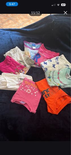 10-pack 100/ cotton summer bra his T-shirts for girls size5/6 all same size