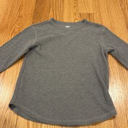 Old Navy grey long sleeve thermal shirt Size L 