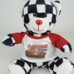 Totally Teddies Checkered Flag 10" Stuffed Bear Plush NASCAR Indianapolis RGU