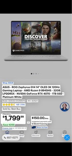 ASUS ROG Zephyrus G14 Gaming Laptop