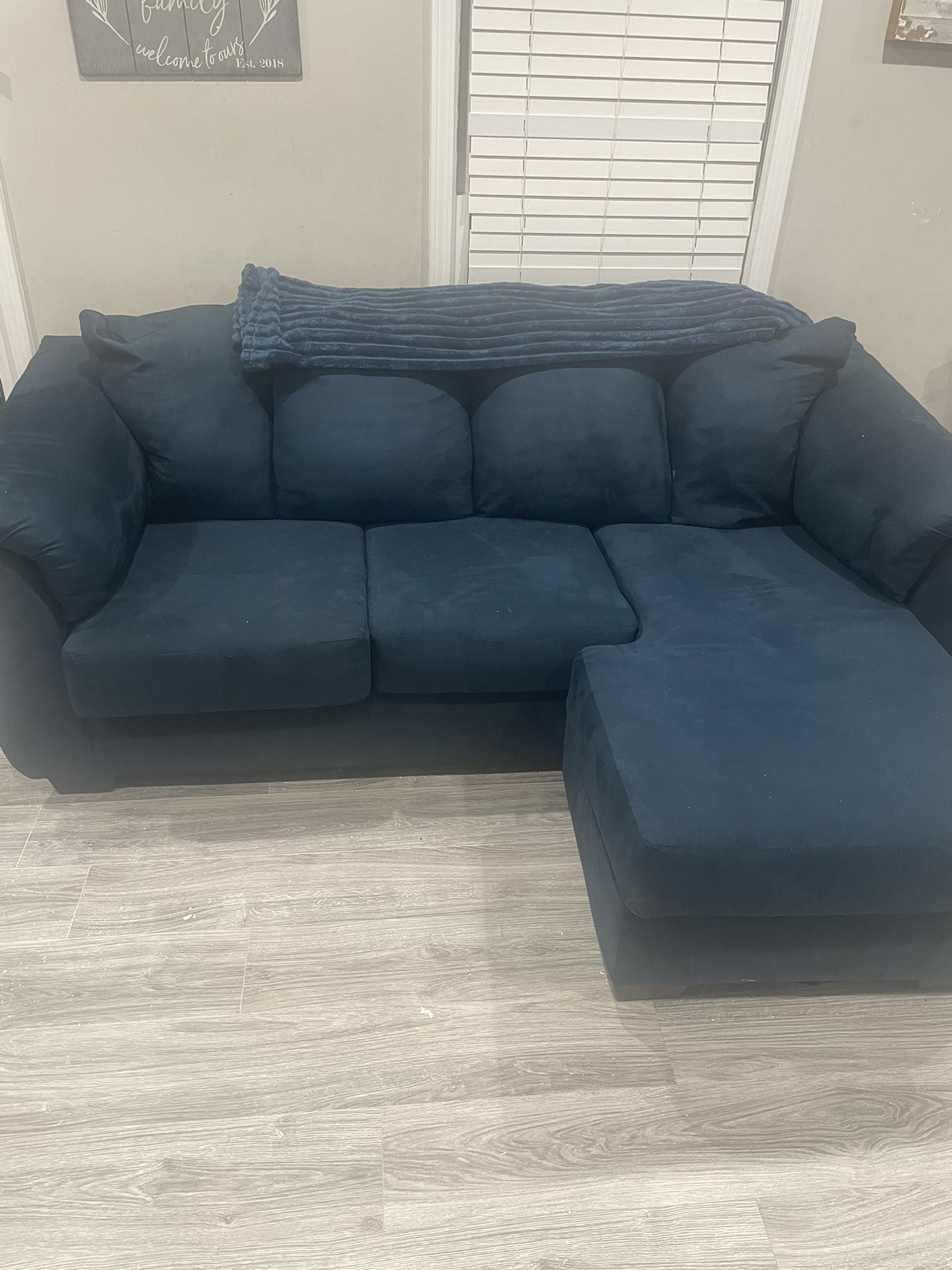 Navy Blue Sectional