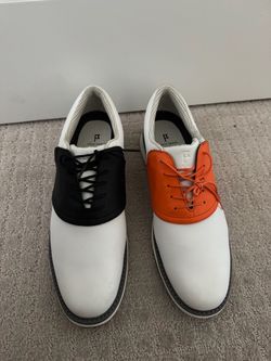 Jack Grace Golf Shoes White Saddle Style size 11.5