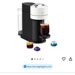 Nespresso Vertuo Next Coffee and Espresso Maker by De'Longhi, White