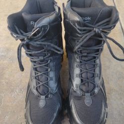 Reebok BlackTactical Boots Side Zipper 12M (Worn 5X)