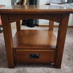 Solid End Table