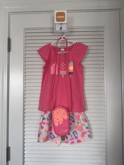 Girls Gymboree Outfit Size 6 w/ Matching Purse