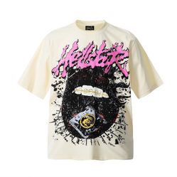 Hellstar T Shirt,  Tan Color And Every Size From S-XL Available Now 