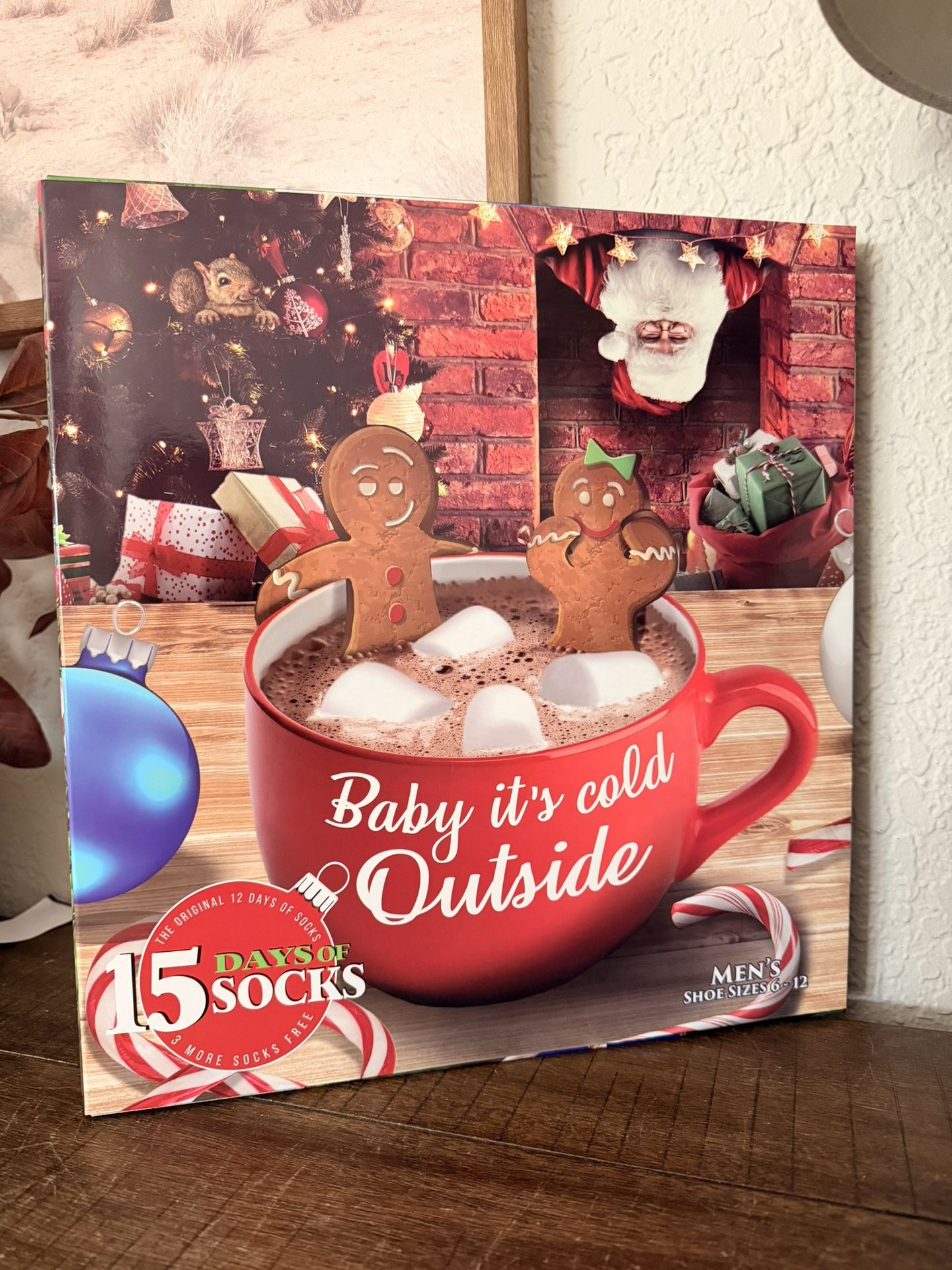 Christmas Socks: 15 Pair of Men’s/Anyone’s Packaged Socks 6-12 new