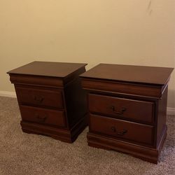 2 Cherry Nightstands 