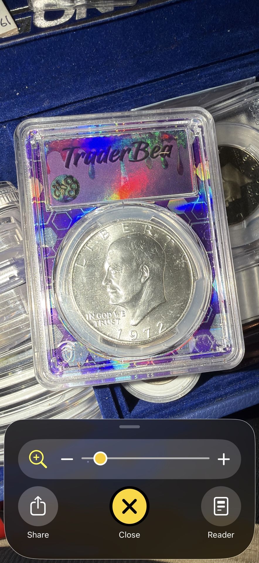 1972-S $1 Silver PCGS MS67 #7411