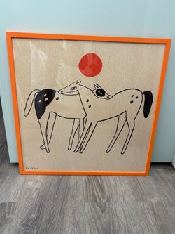 Framed Enikö Eged Wall Art titled “You and Me”