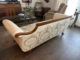 Art Nouveau antique cream sofa