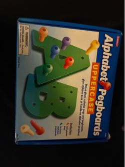 Foam Alphabet pegboard