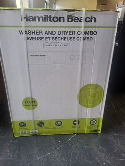 Washer and Dryer
Hamilton Beach 2 in 1 Washer & Dryer