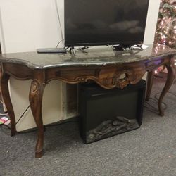 Marble Top Console Table 