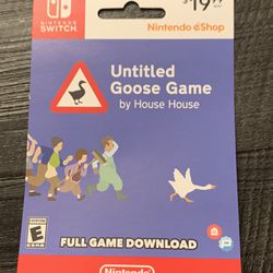 Untitled Goose Game Switch Eshop Code