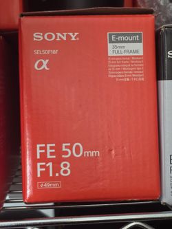 Sony fe 50mm f1.8 lens
