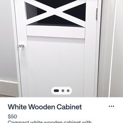 White cabinet