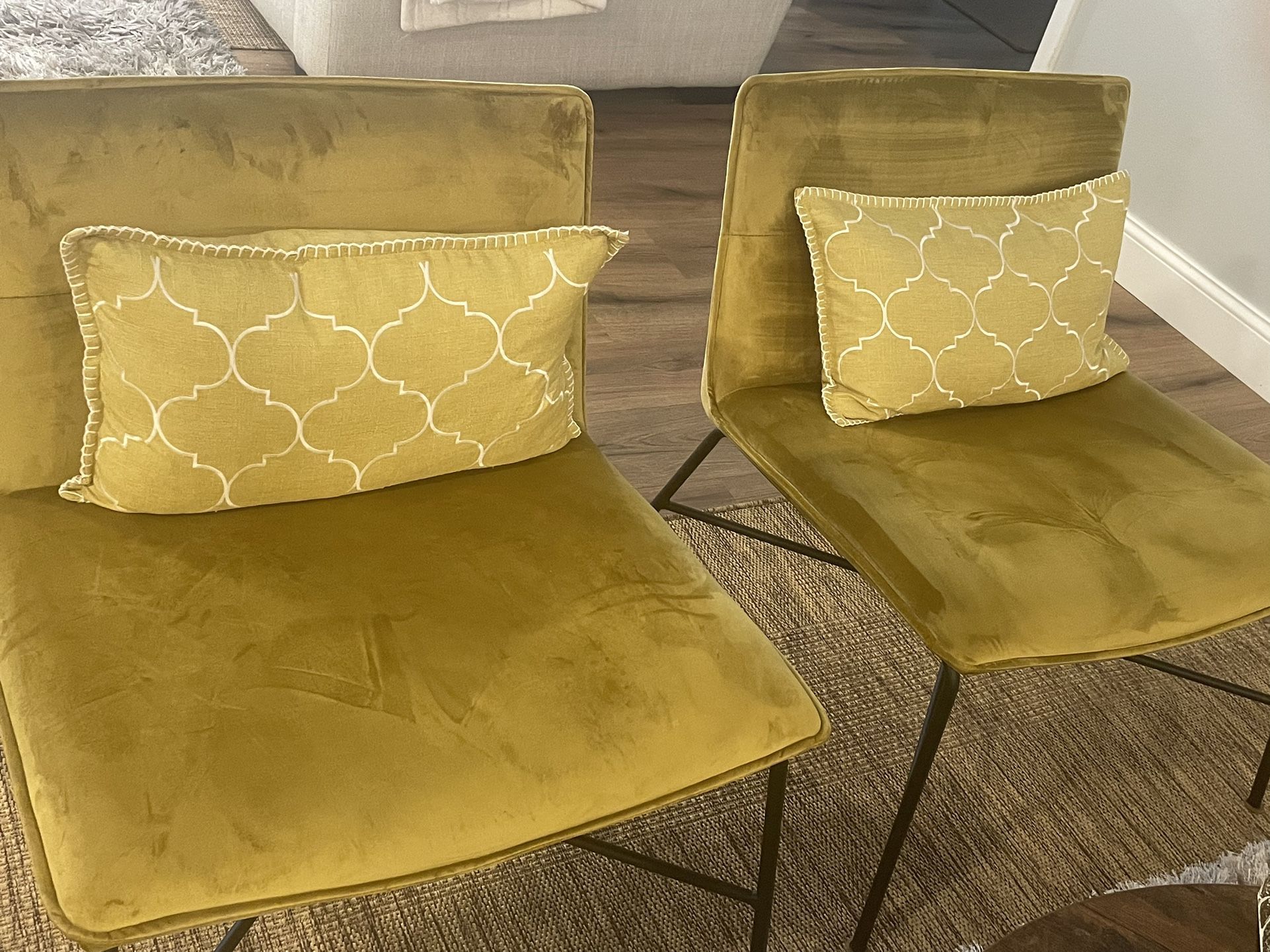 Matching Suede Chairs