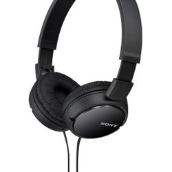 Sony ZX Series Wired On-Ear Headphones, Black MDR-ZX110