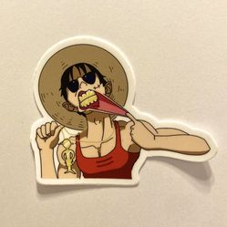 One Piece Thug Sticker - Luffy (Read Description)
